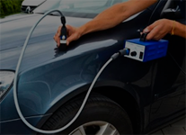 удаления вмятин без покраски присосками